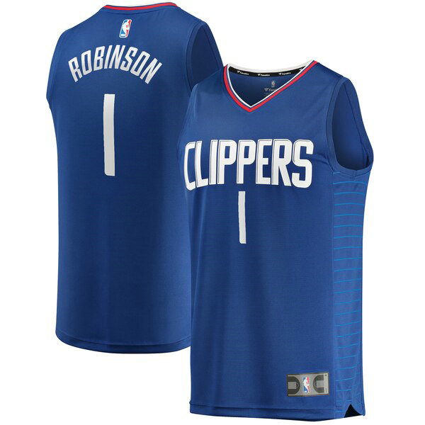 Camiseta Jerome Robinson 1 Los Angeles Clippers Icon Edition Azul Hombre